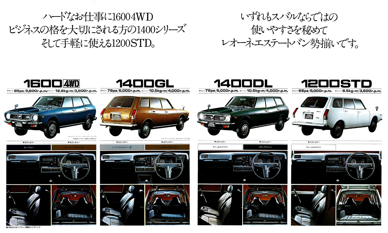 Play With Legacy Rs 昭和50年10月 New レオーネ エステートバン4wd 4wd 1400 10 7