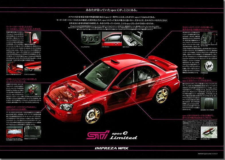 Play With Legacy Rs 03年4月 インプレッサwrx Stiスペックc Limited