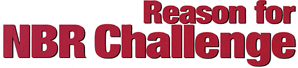2013年7月発行 Reason for NBR challenge