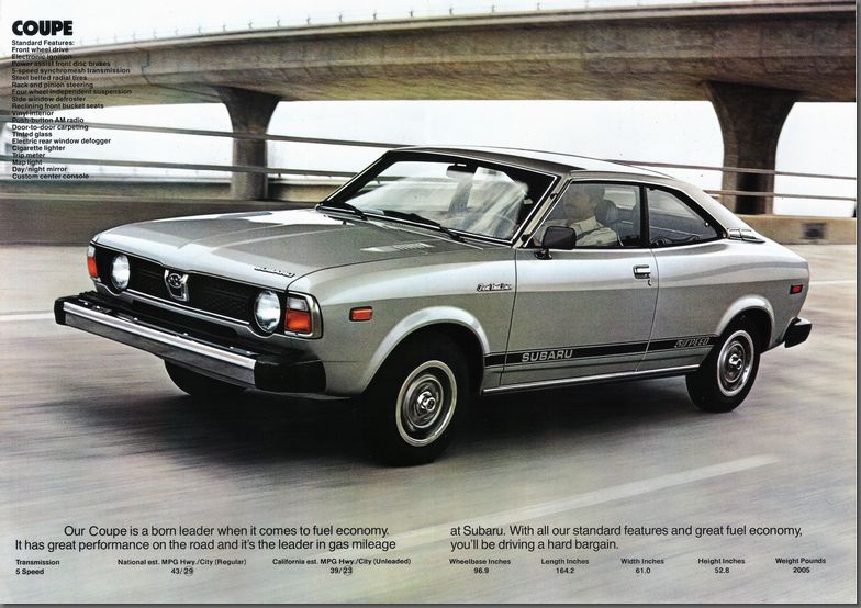 1979Ns SUBARU.inexpensive.and built to stay that way. kČ J^O(8)