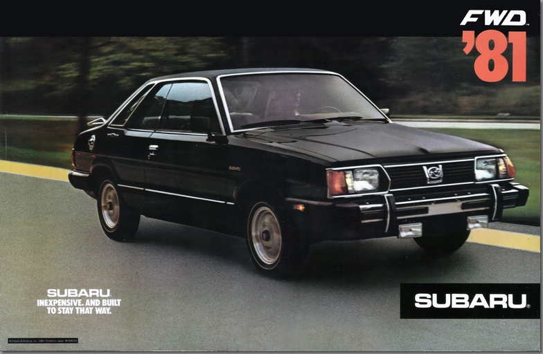 1980年10月発行 SUBARU FWD  '81 北米向け カタログ (1)