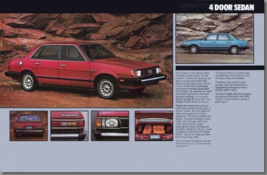 1980年10月発行 SUBARU FWD  '81 北米向け カタログ(4)