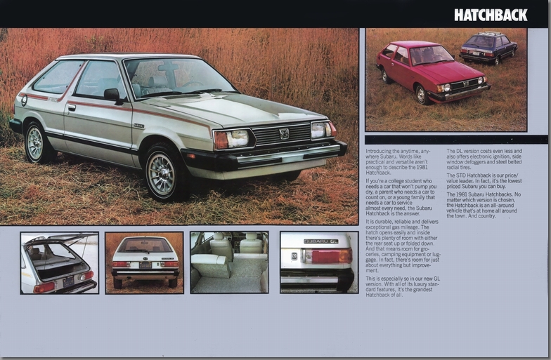 1980年10月発行 SUBARU FWD  '81 北米向け カタログ(6)