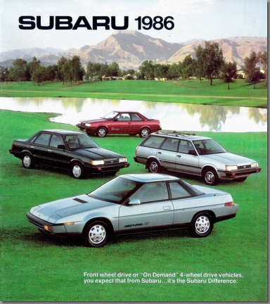 1985年10月発行 SUBARU1986 北米向け カタログ (1)