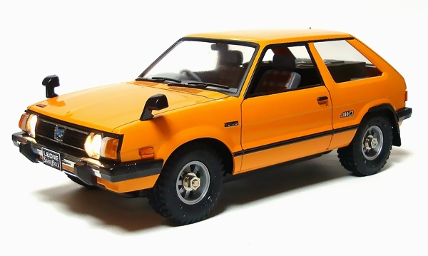 日本模型 1/18 スバル レオーネ スイングバック 1.8 4WD バハマオレンジ(1)